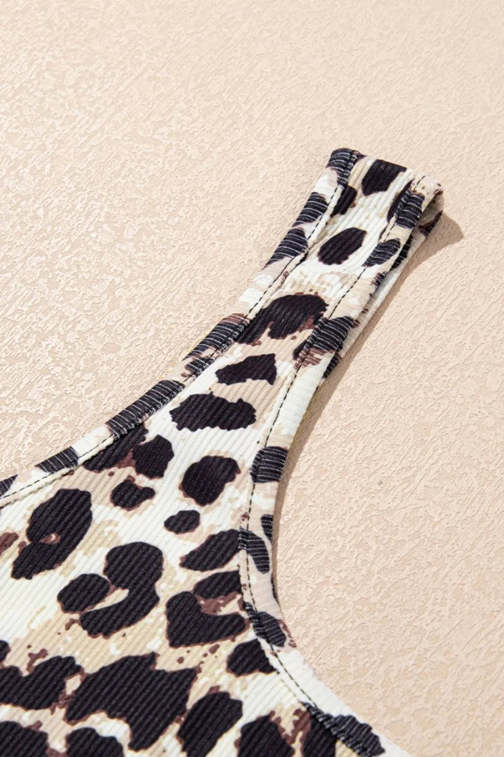 Trendsi Leopard Sleeveless Bodysuit