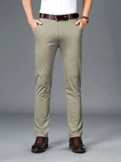Men's Slim Fit Pants Light Khaki Easy Apparels