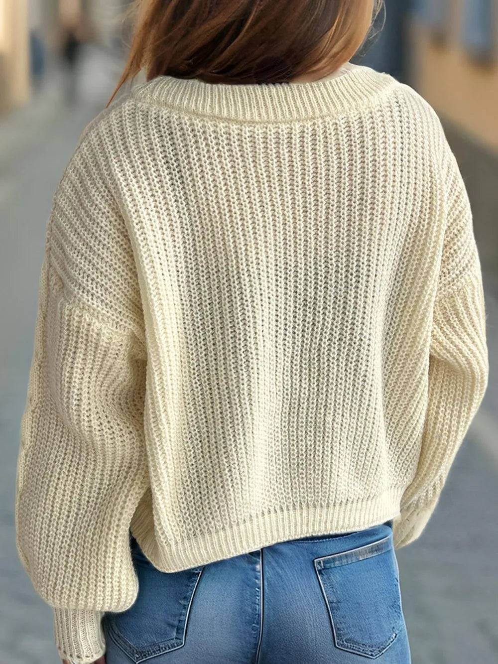 Tied Dropped Shoulder Long Sleeve Cardigan Easy Apparels