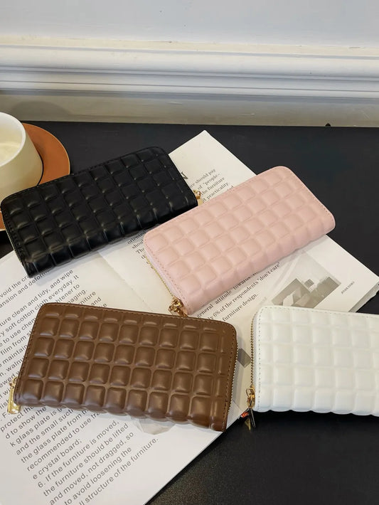 PU Leather Solid Color Wallet Easy Apparels