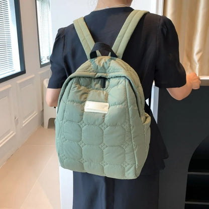 Quilted Polyester Backpack Bag Easy Apparels