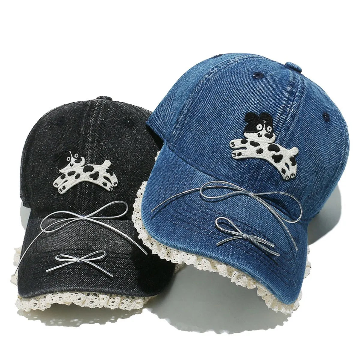 Dog Bow Adjustable Baseball Cap Easy Apparels