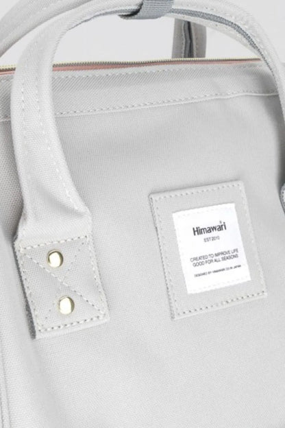 Himawari Contrast Waterproof Canvas Backpack Bag with Side Pockets Easy Apparels