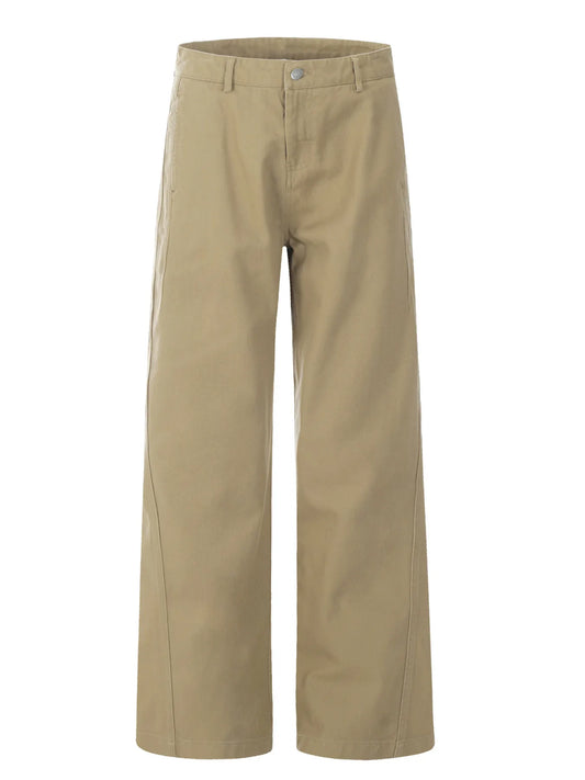 Men's Wide Leg Pants Khaki Easy Apparels