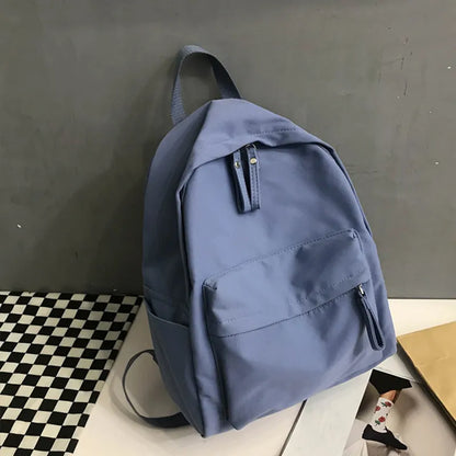 Zip Cotton Backpack Bag Easy Apparels