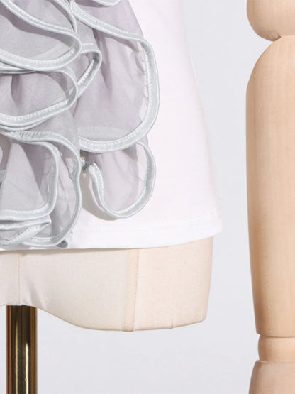 Trendsi Ruffled Round Neck Top