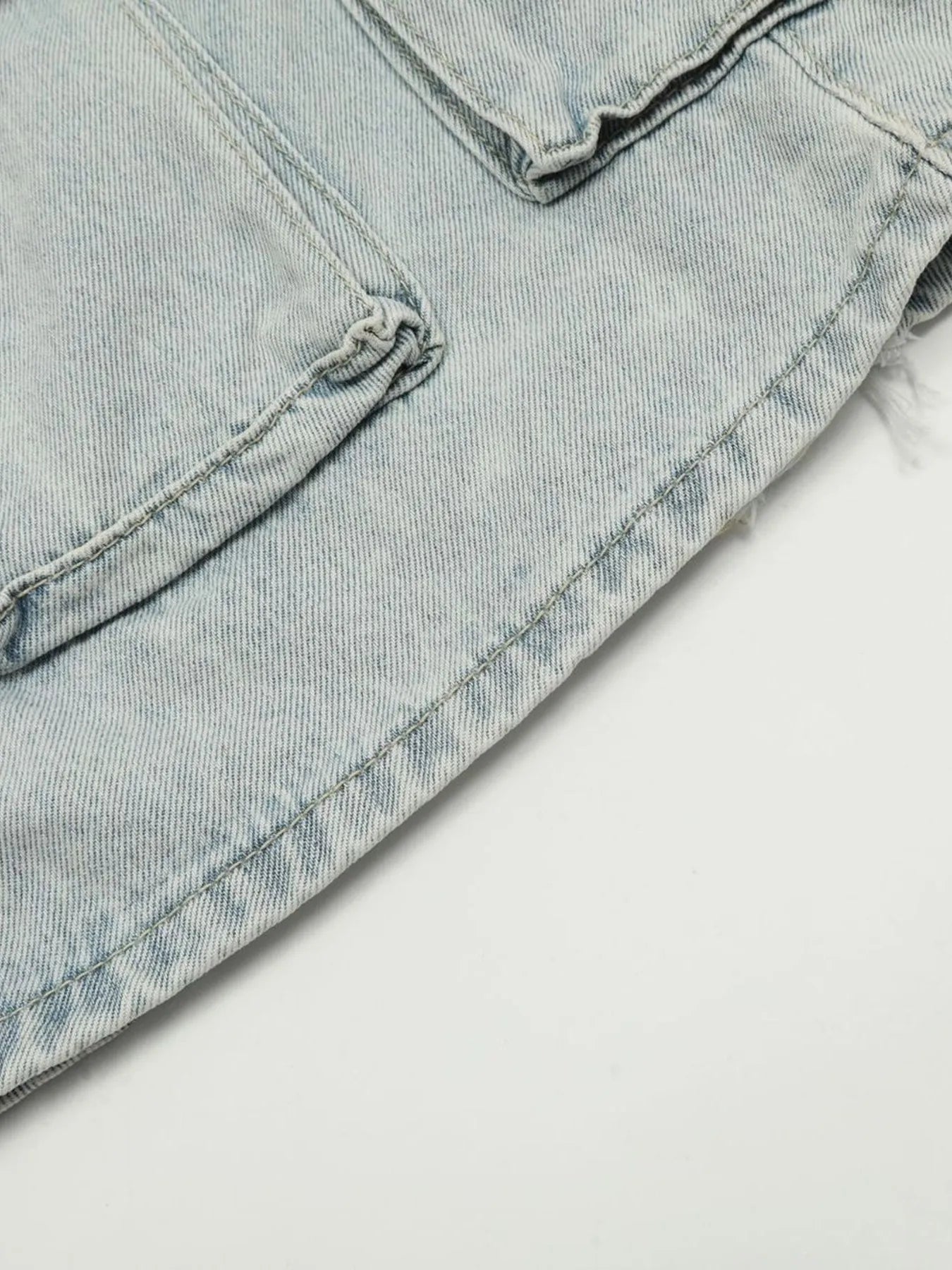 Men's Wide Leg Cargo Denim Shorts Easy Apparels