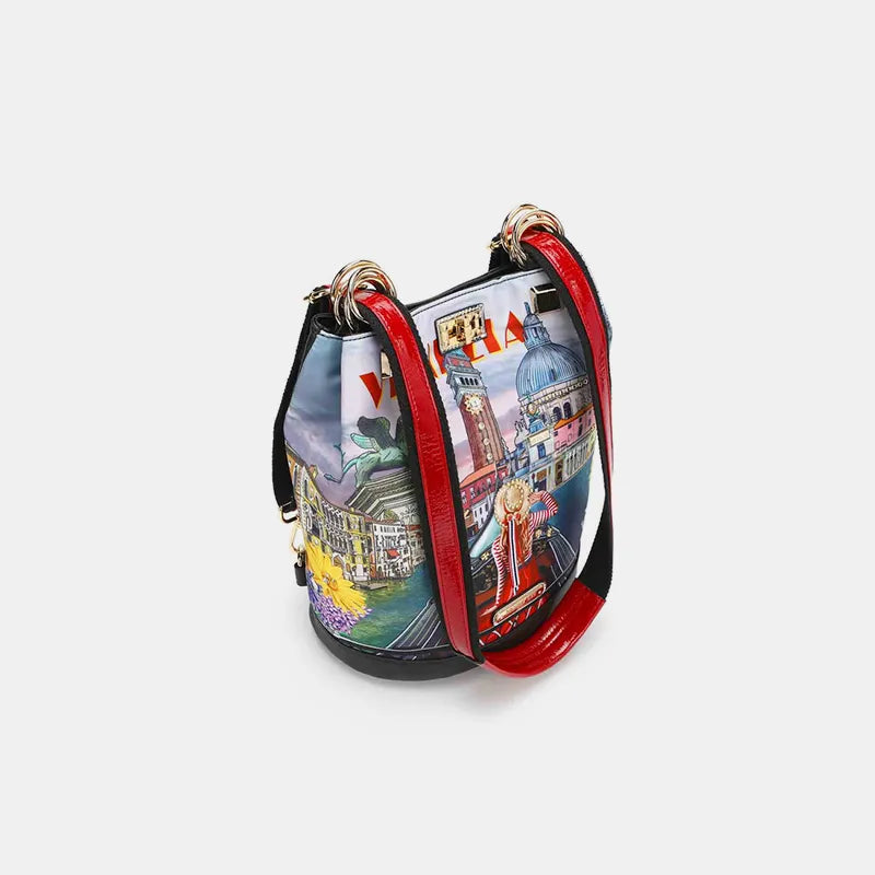 Nicole Lee USA Nylon Multifunctional Bucket Backpack Easy Apparels