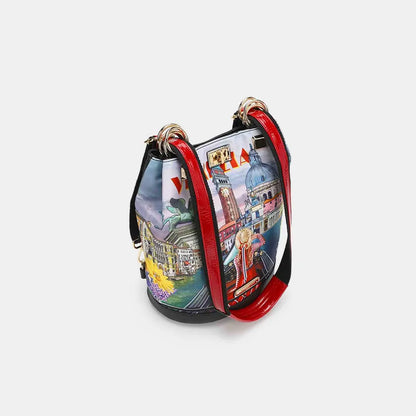 Nicole Lee USA Nylon Multifunctional Bucket Backpack Easy Apparels