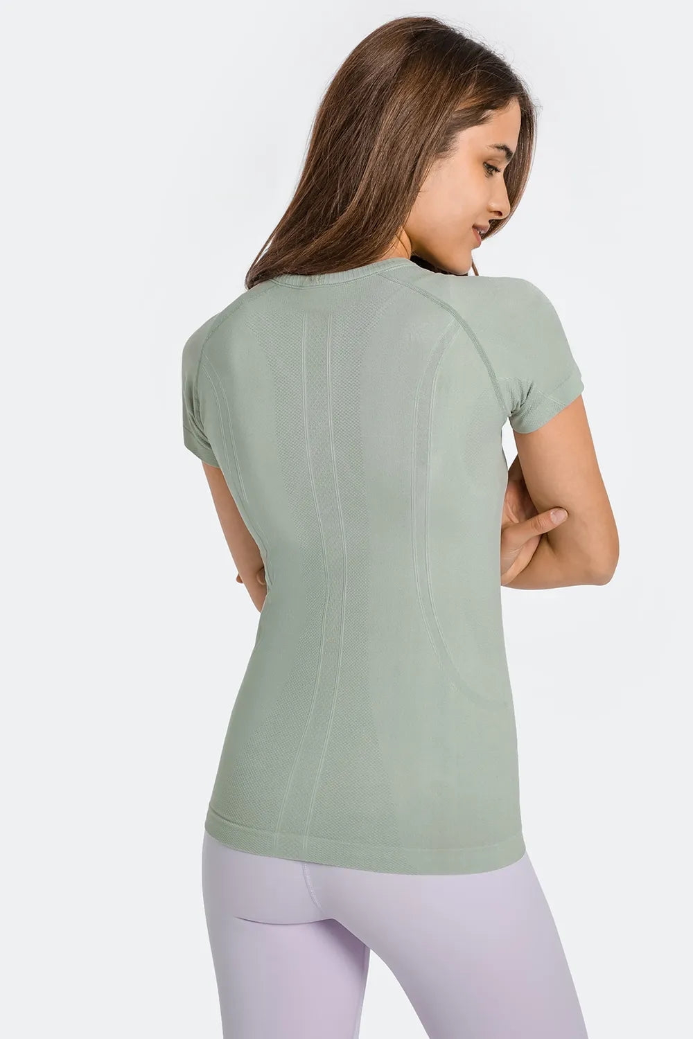 Millennia Round Neck Short Sleeve Active T-Shirt Easy Apparels