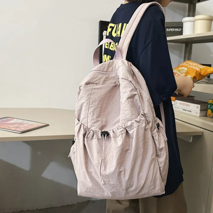 Drawstring Nylon Backpack Bag Easy Apparels