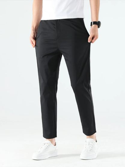 Men's Loose Fit Pants Black Easy Apparels