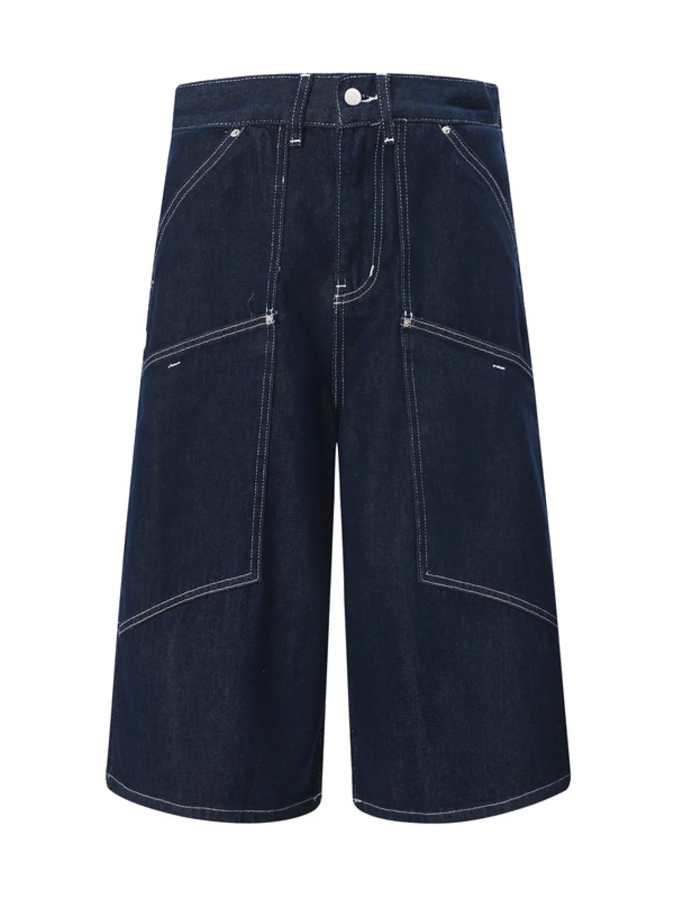 Men's Wash Cargo Denim Shorts Dark Blue Easy Apparels