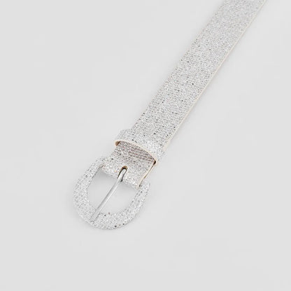 Sequin PU Leather Belt Easy Apparels