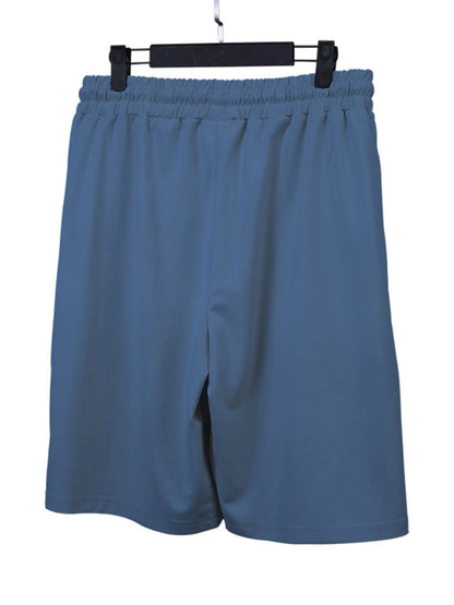 Men's Full Size Round Neck Short Sleeve T-Shirt and Shorts Set Plus Size Easy Apparels