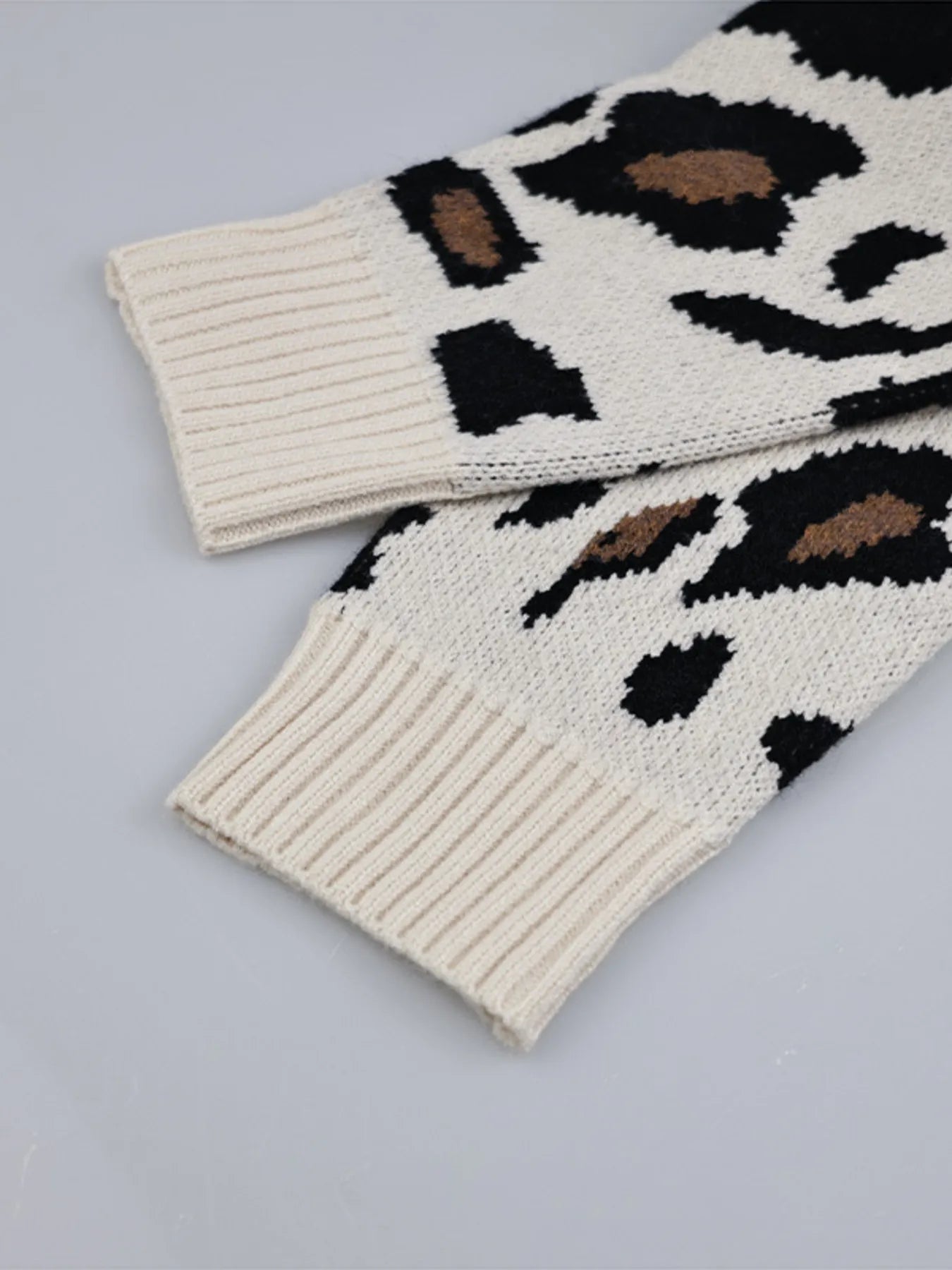 Leopard Tie Front Cardigan Easy Apparels