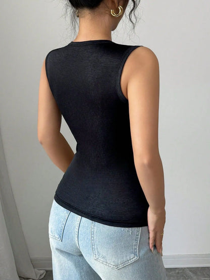 Ruched Front Active Tank Top Easy Apparels