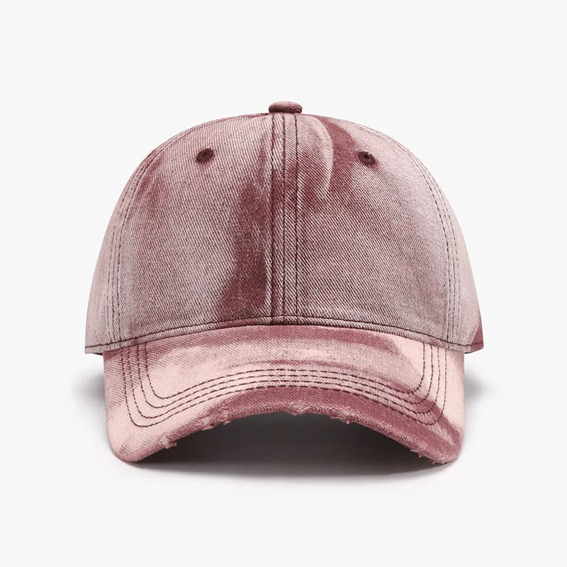 Adjustable Cotton Baseball Cap Dusty Pink One Size Easy Apparels