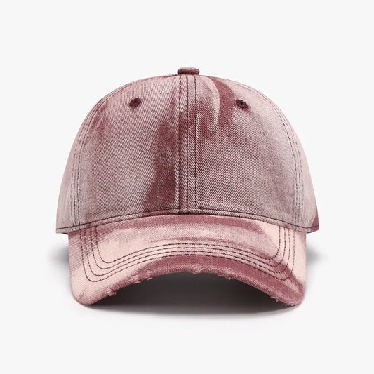 Adjustable Cotton Baseball Cap Dusty Pink One Size Easy Apparels