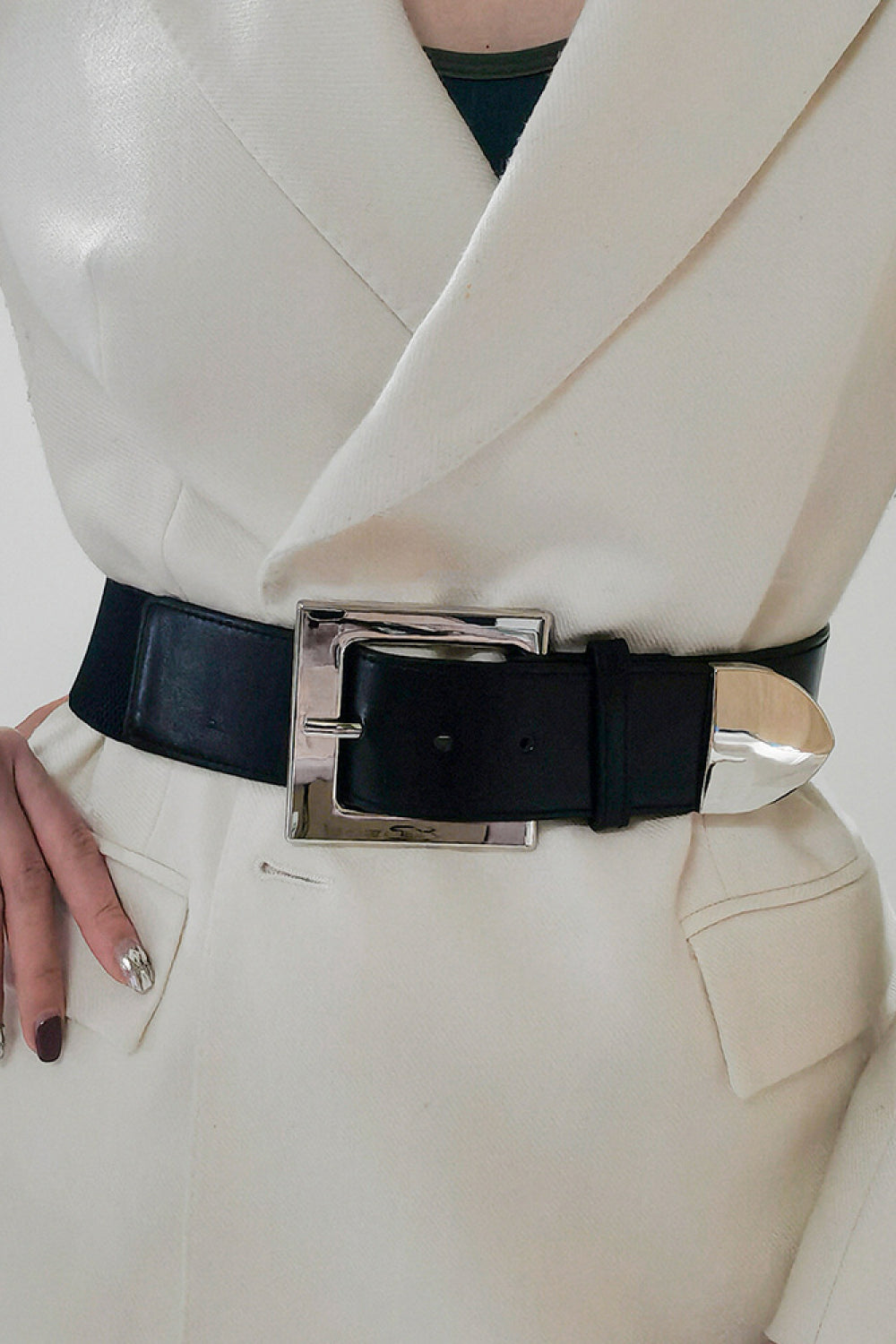 Zinc Alloy Buckle PU Leather Belt Easy Apparels