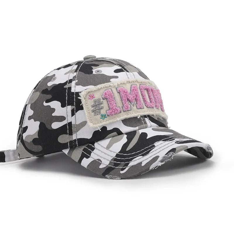 Letter Adjustable Cotton Baseball Cap Easy Apparels