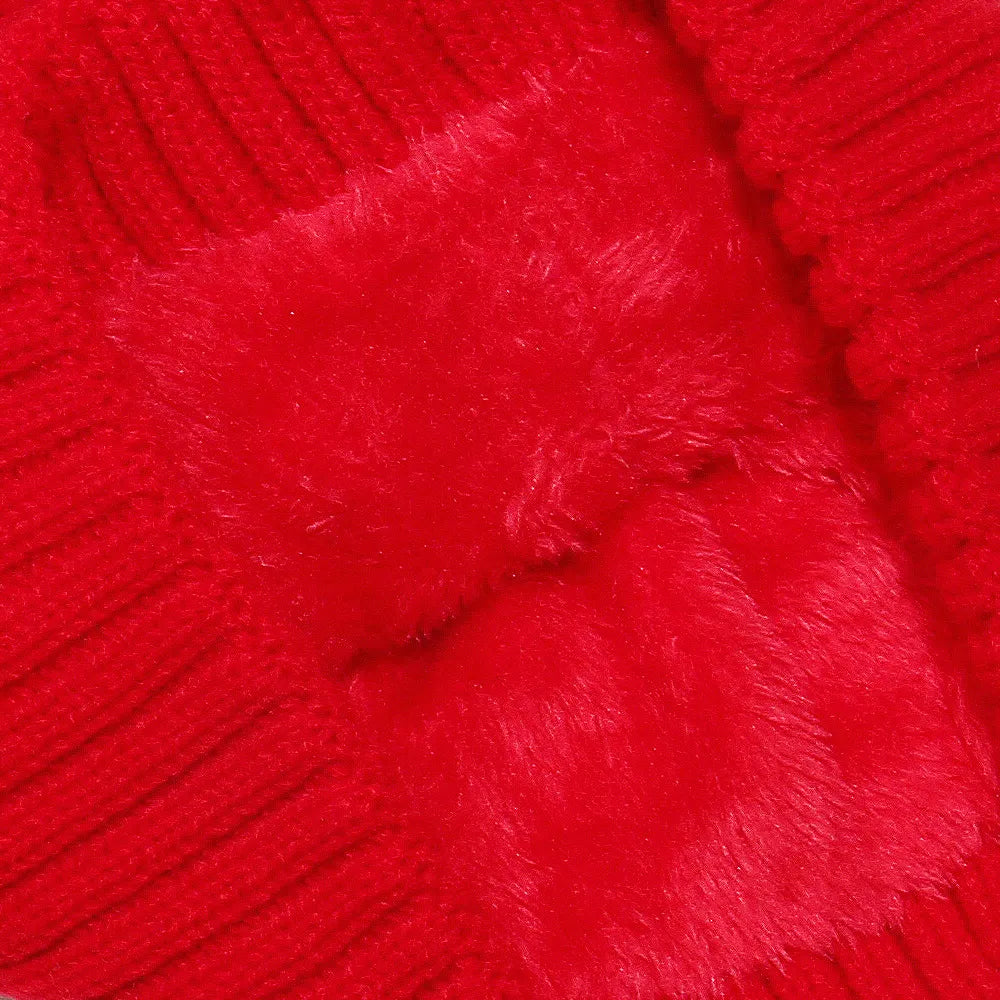 Cable Knit Winter Hat with Pompom Easy Apparels