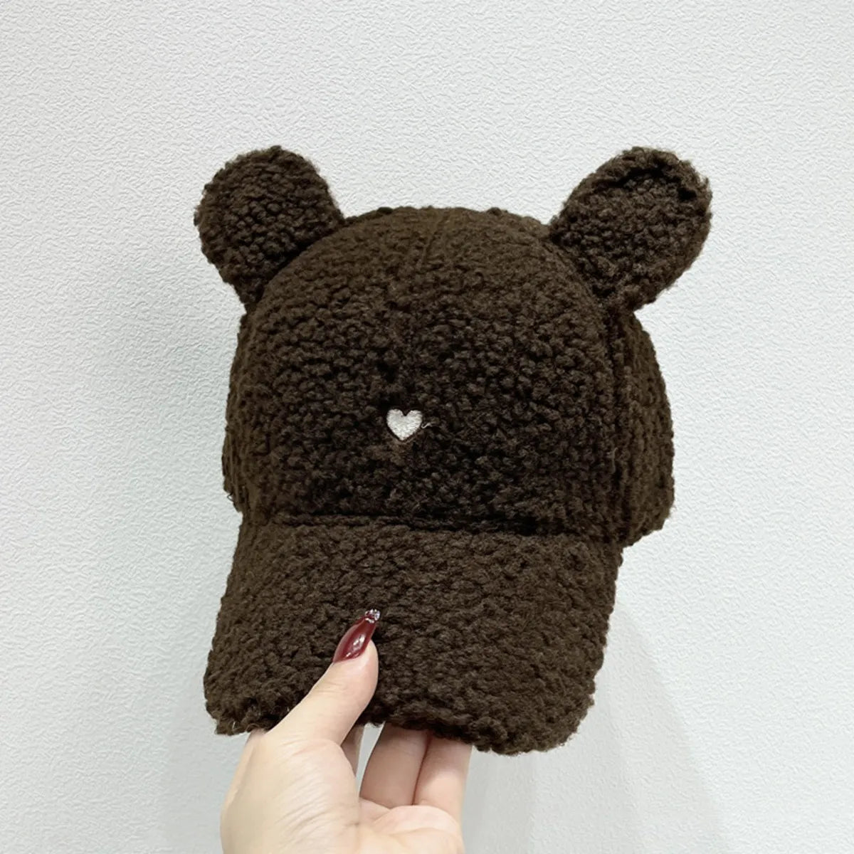 Cute Fluffy Bear Ears Winter Hat Easy Apparels
