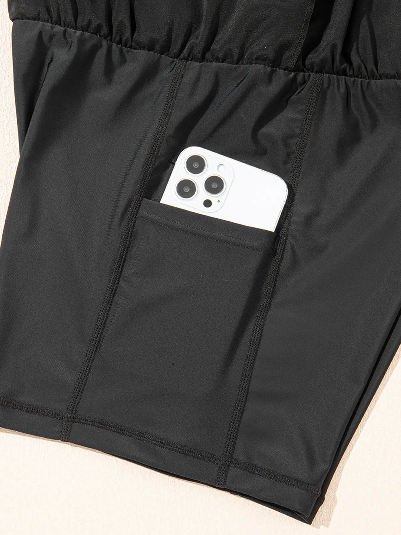 High Waisted Drawstring Swim Shorts Easy Apparels