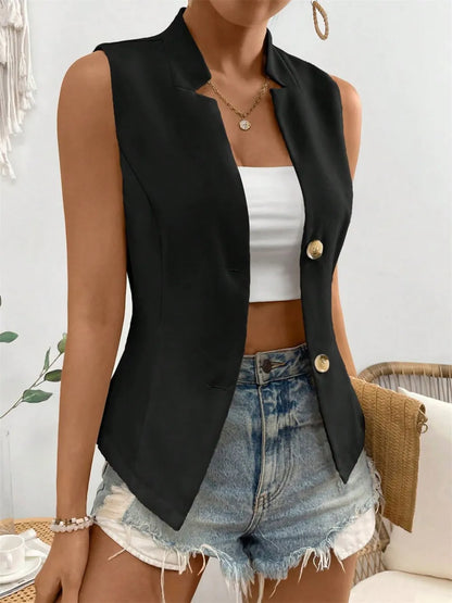 Button Down Vest Coat Easy Apparels