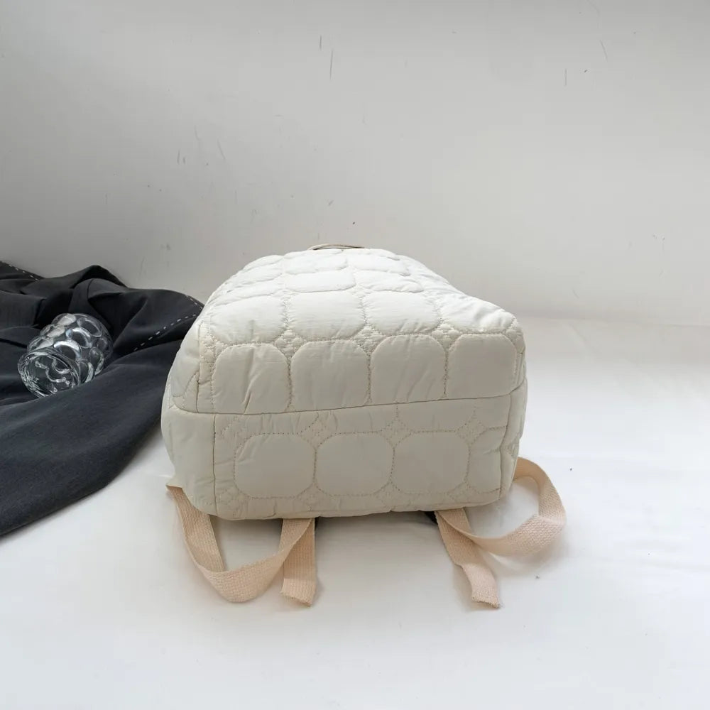 Quilted Polyester Backpack Bag Easy Apparels