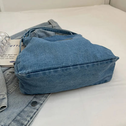 Adjustable Strap Denim Shoulder Bag Easy Apparels
