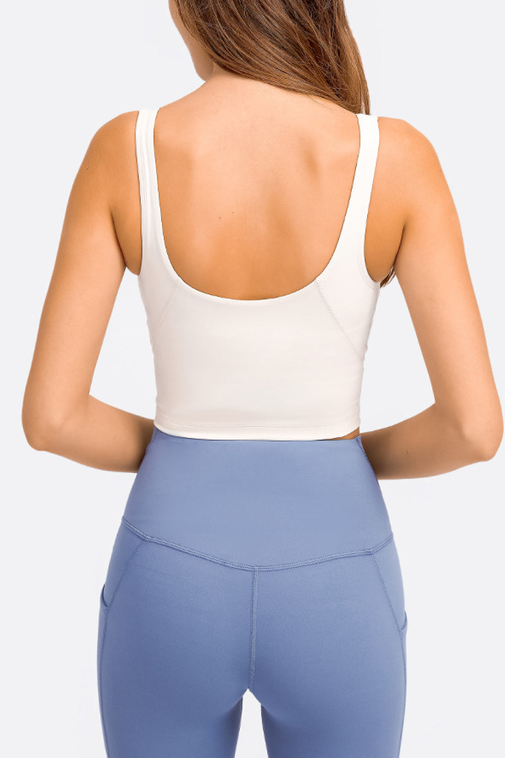Millennia Deep V-Neck Crop Sports Bra Easy Apparels