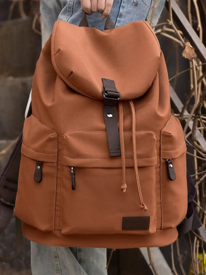 Multi Pockets Adjustable Strap Canvas Backpack Bag Easy Apparels