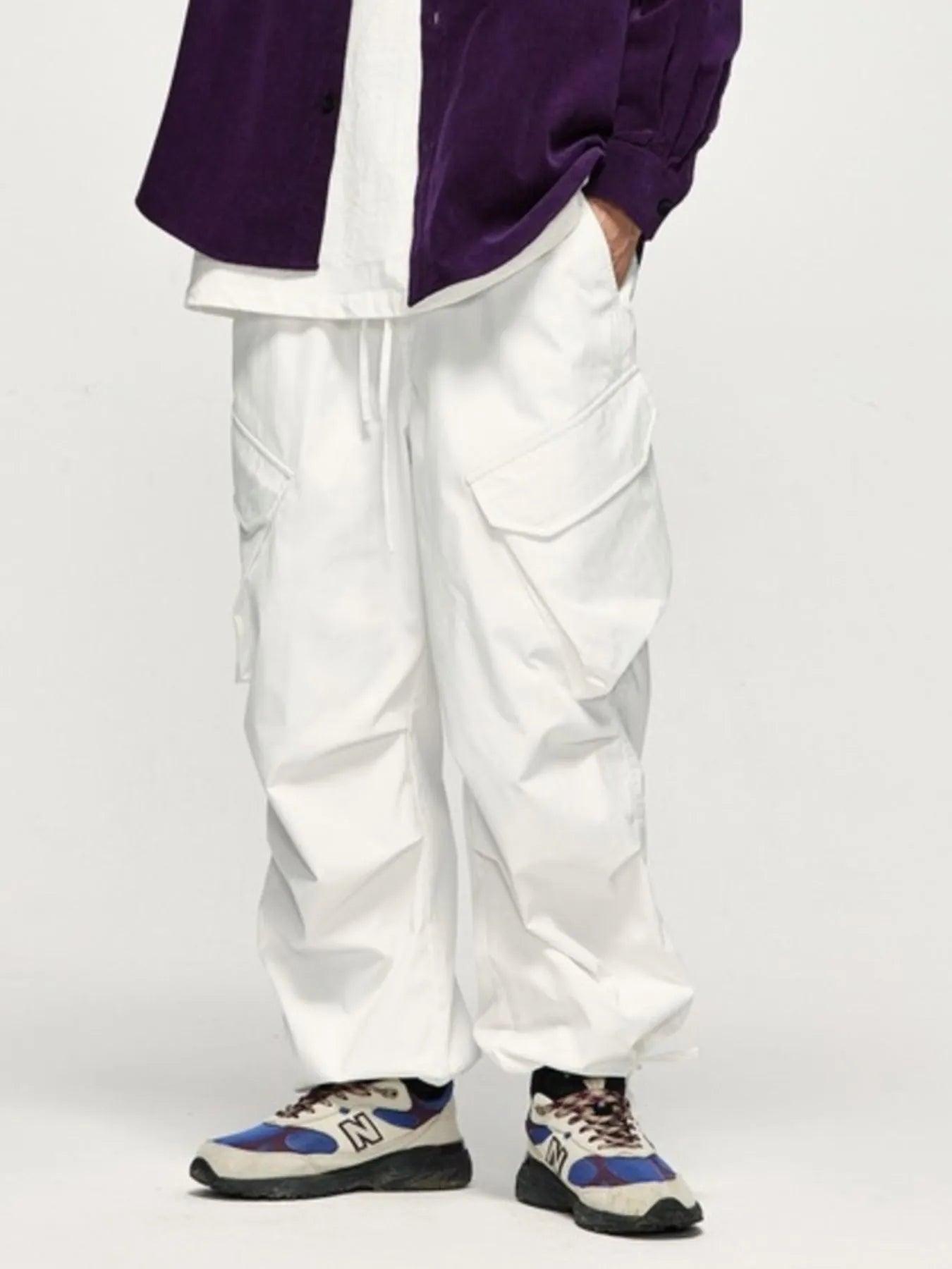 Men's Wide Leg Cargo Pants Easy Apparels