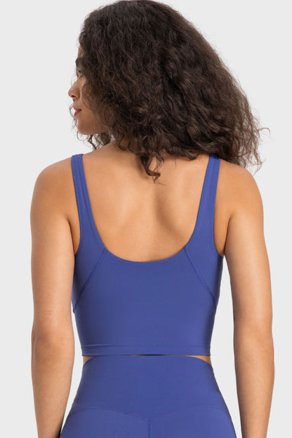 Millennia Deep V-Neck Crop Sports Bra Easy Apparels