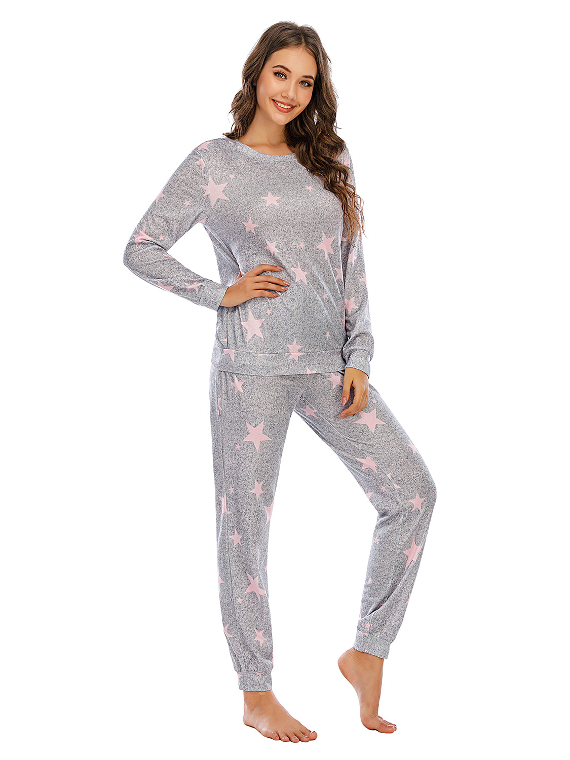 Star Top and Pants Lounge Set Easy Apparels