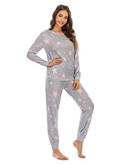 Star Top and Pants Lounge Set Easy Apparels