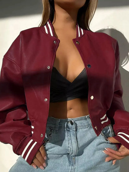 Snap Down Long Sleeve Jacket Easy Apparels