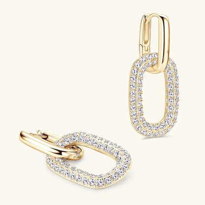 2.16 Carat Moissanite 925 Sterling Silver Earrings Easy Apparels