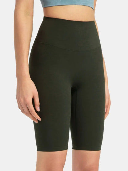 Millennia High Rise Wide Waistband Active Shorts Easy Apparels