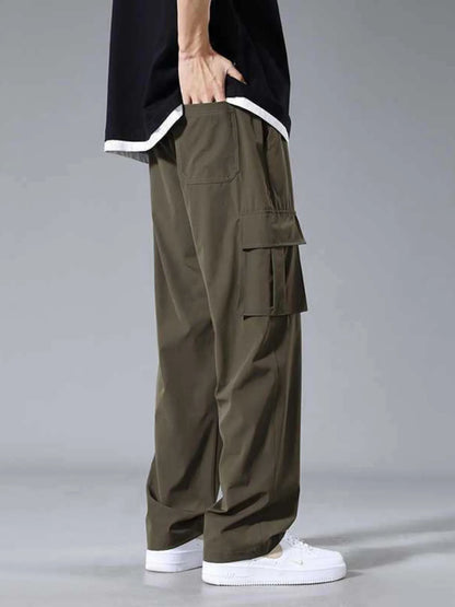 Men's Plus Size Wide Leg Pants Easy Apparels