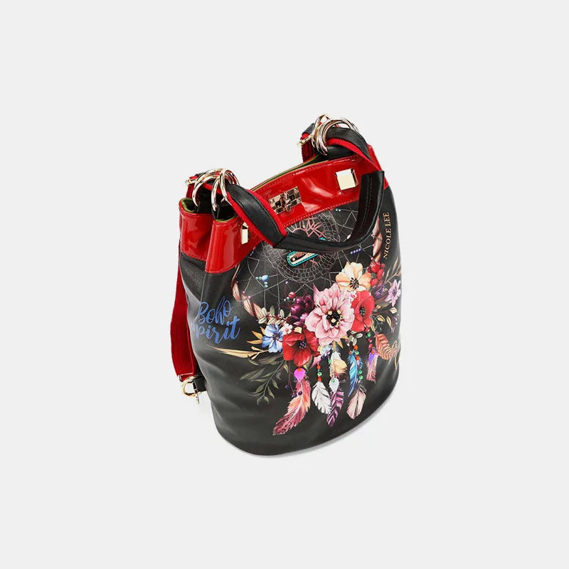 Nicole Lee USA Multifunctional Bucket Bag Backpack Easy Apparels