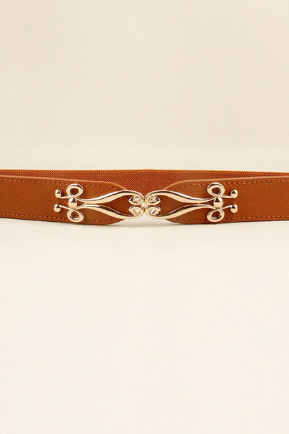 Alloy Buckle Elastic Belt Easy Apparels