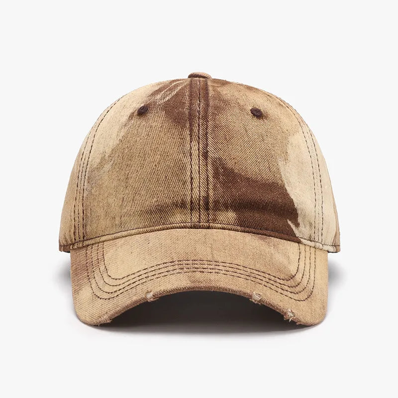 Adjustable Cotton Baseball Cap Tan One Size Easy Apparels