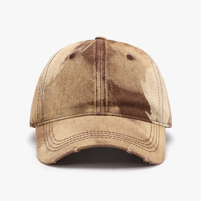 Adjustable Cotton Baseball Cap Tan One Size Easy Apparels
