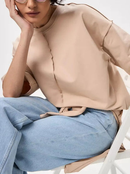 Trendsi Round Neck Half Sleeve T-Shirt