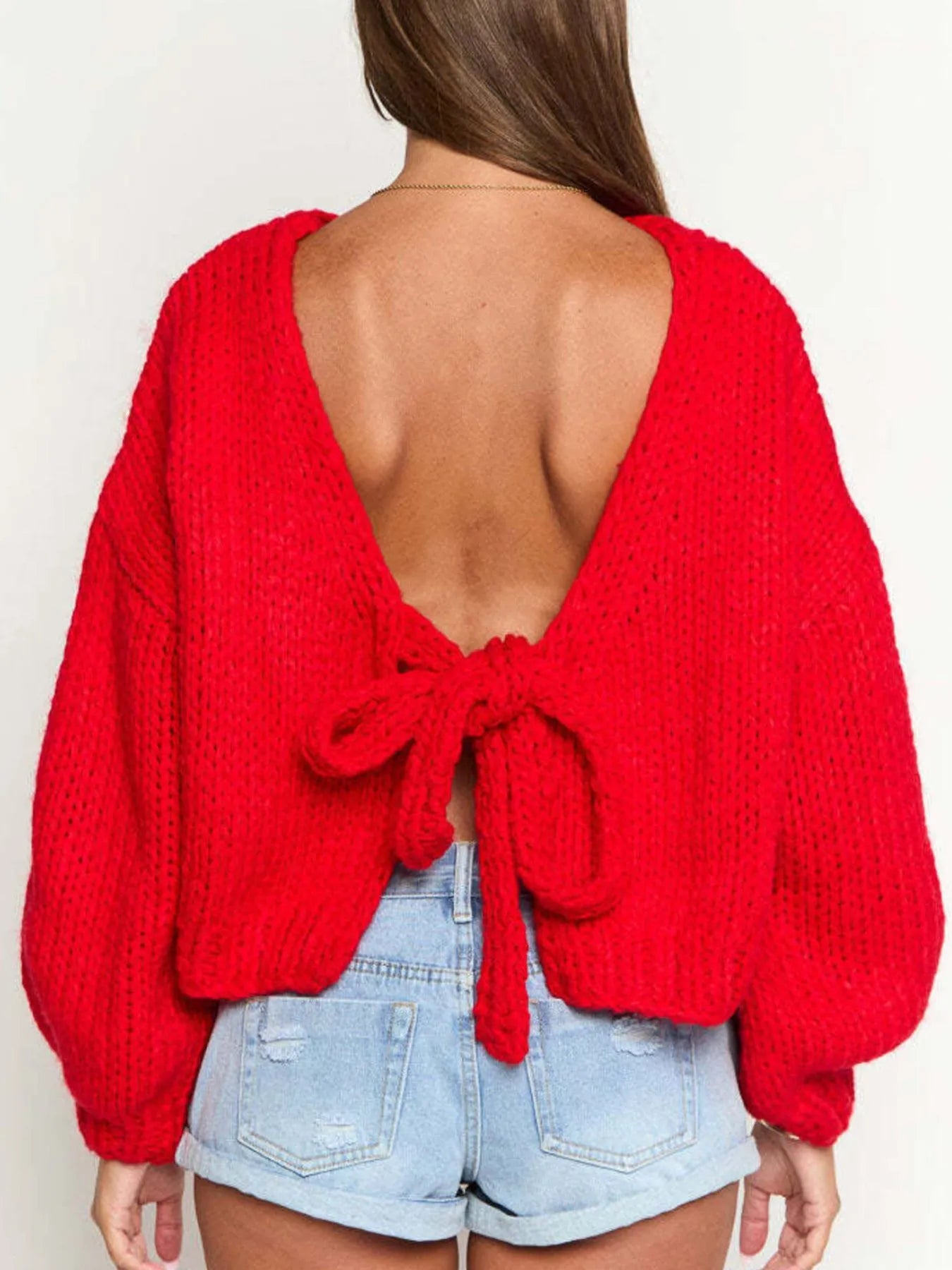 Tied Drop Shoulder Cardigan Easy Apparels