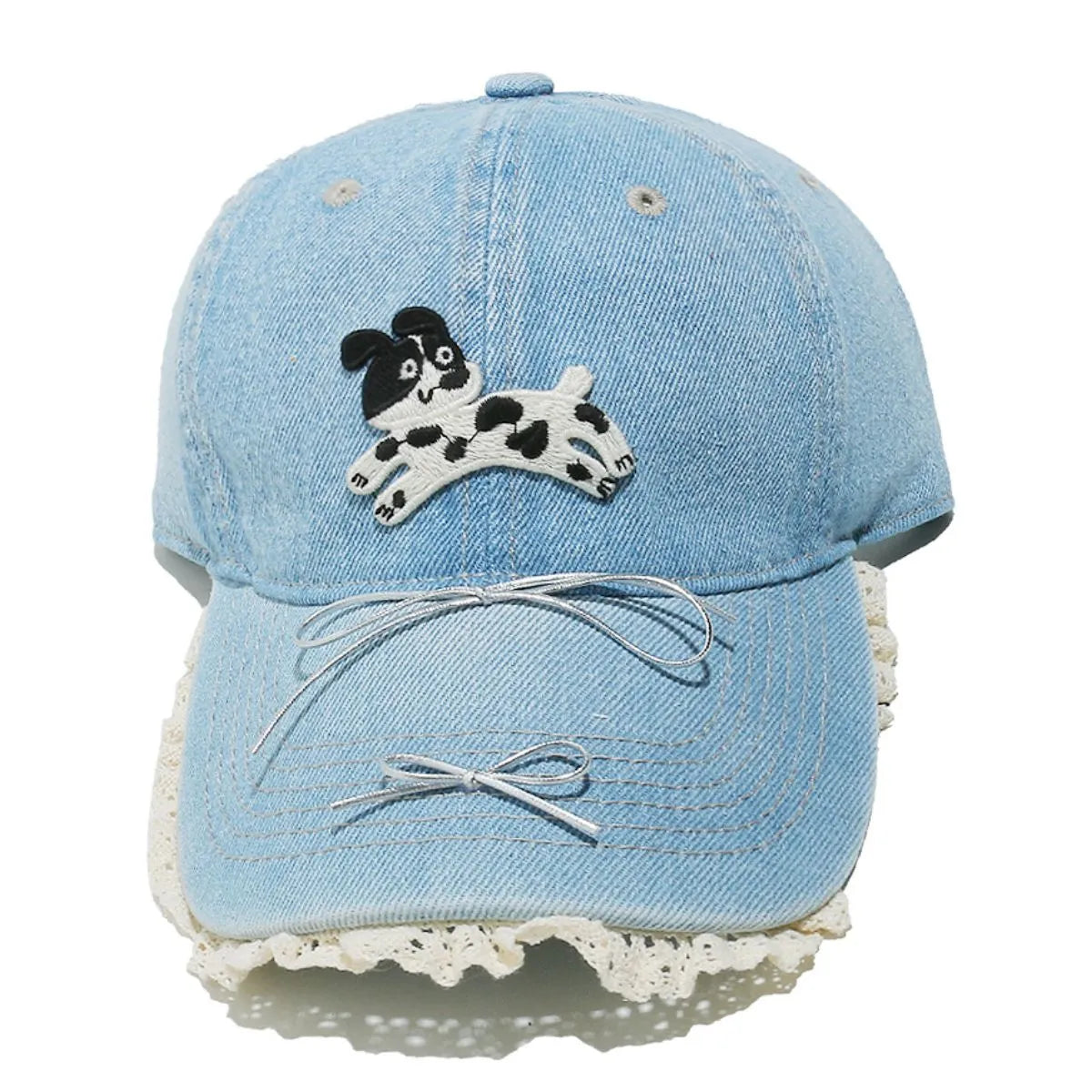 Dog Bow Adjustable Baseball Cap Easy Apparels