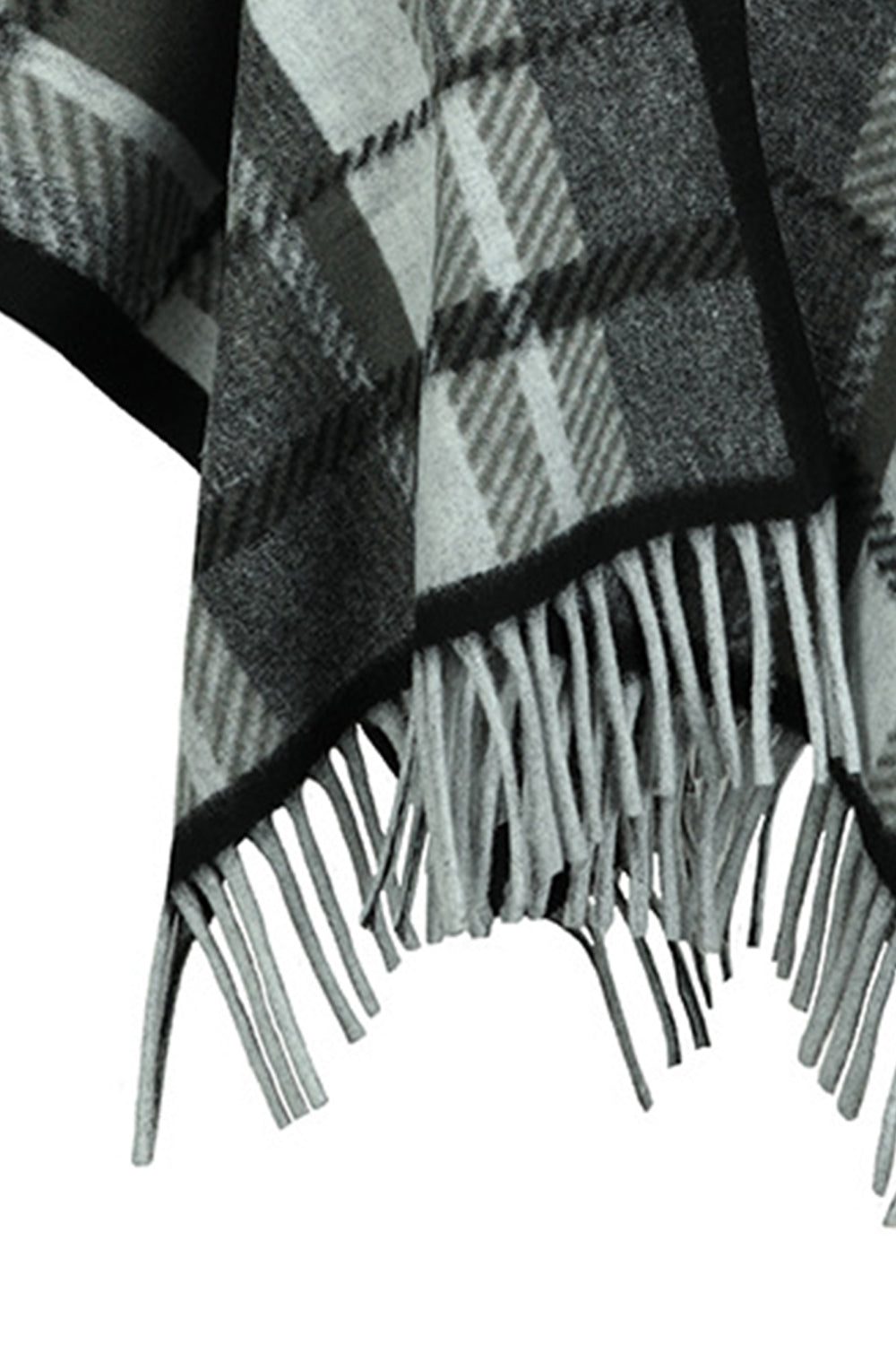 Cloak Sleeve Fringe Detail Poncho Easy Apparels