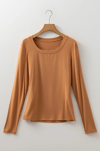 Trendsi Long Sleeve Crop T-Shirt